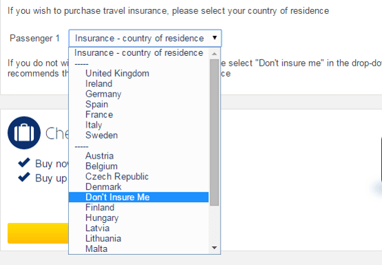 "Don't Insure Me" listed between Denmark and Finland