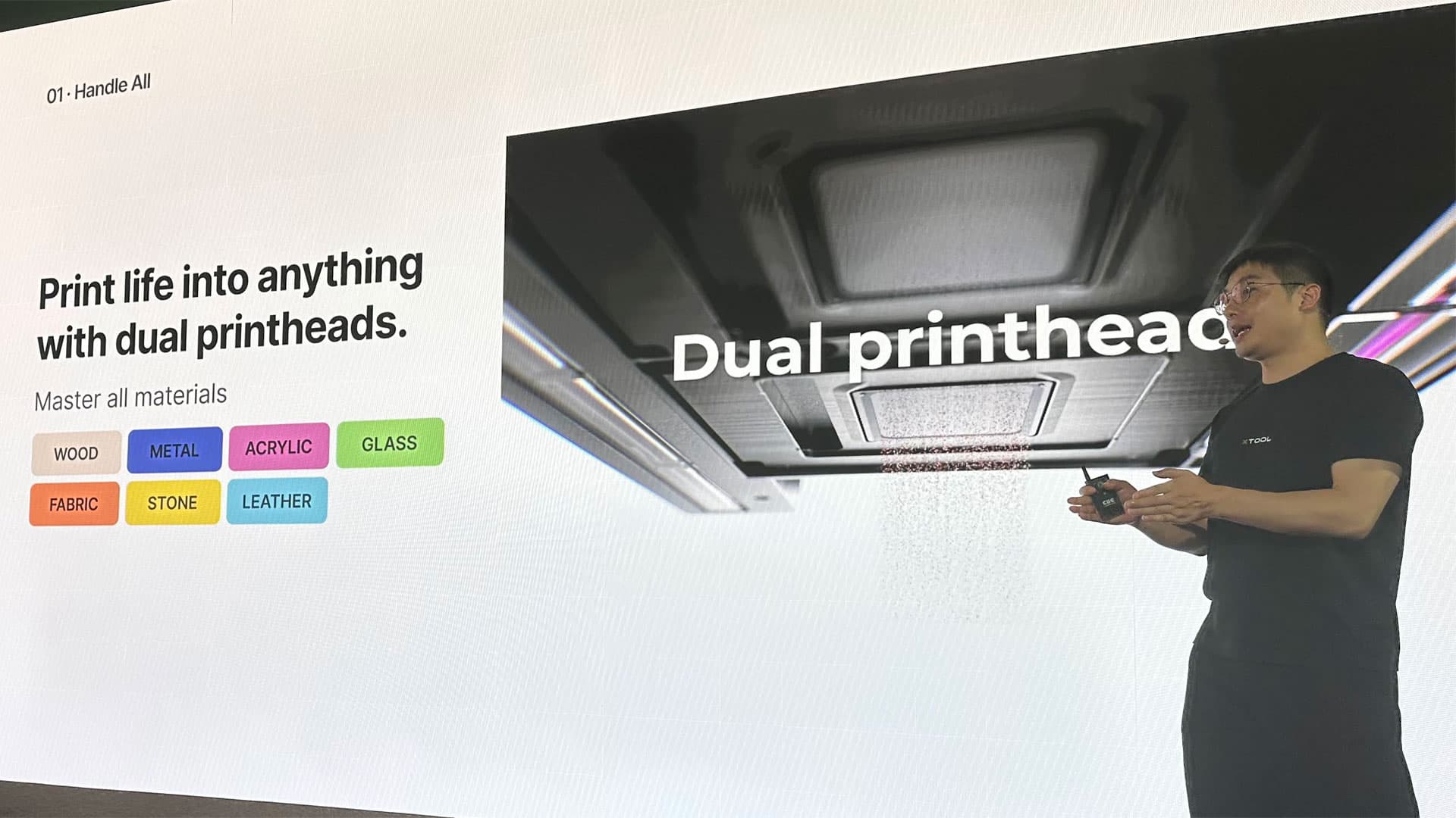 xTool 01 Omni Printer launch in Berlin