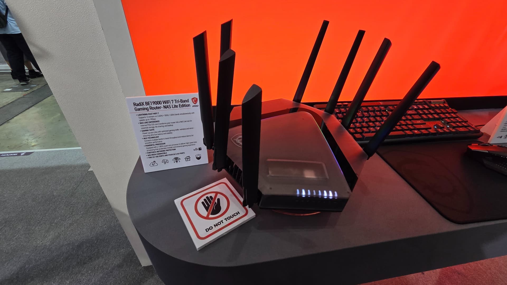 MSI RadiX BE19000 router at Computex 2026