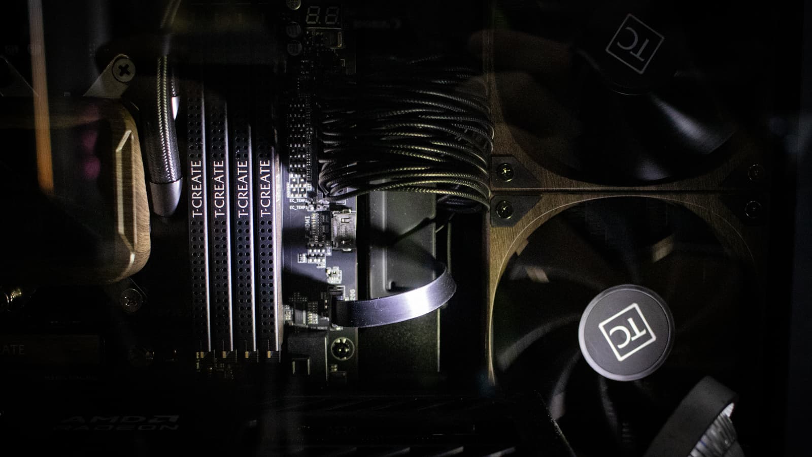 TeamGroup T-Create RAMm kits on a motherboard