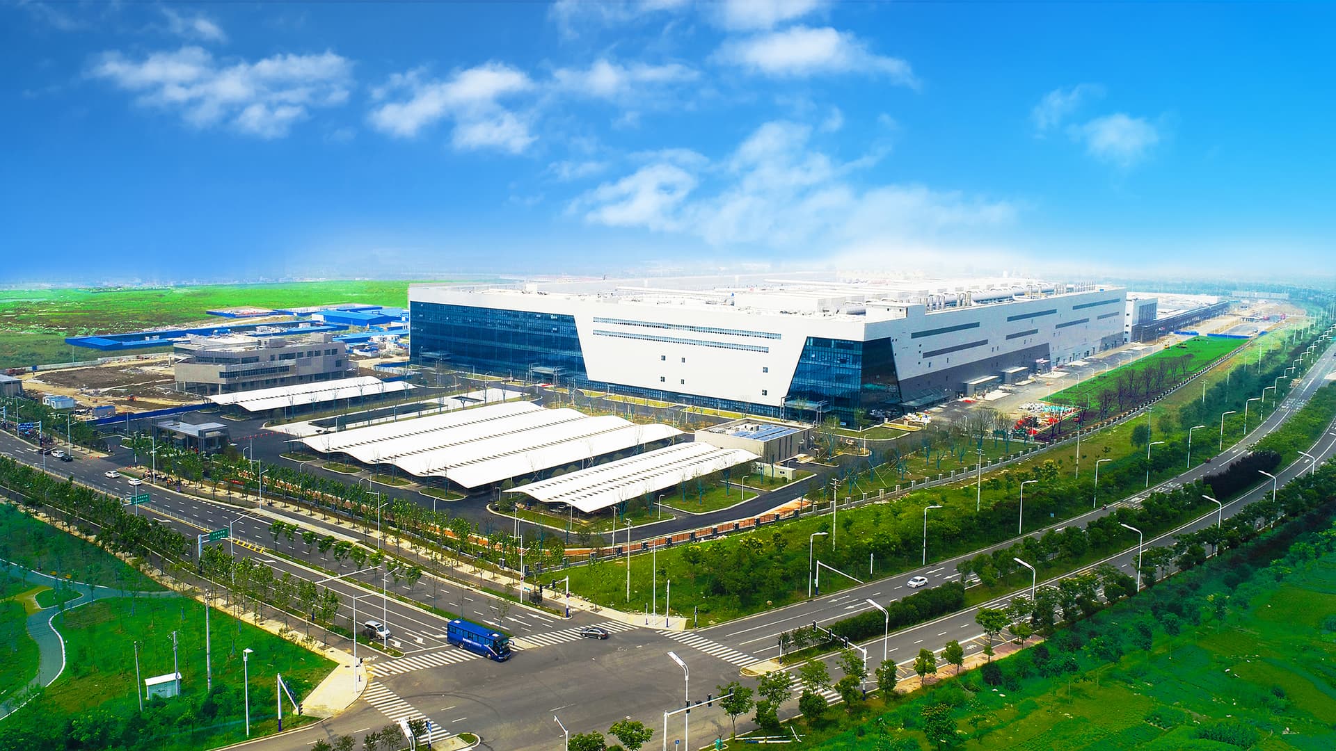 CXMT DRAM facility render image