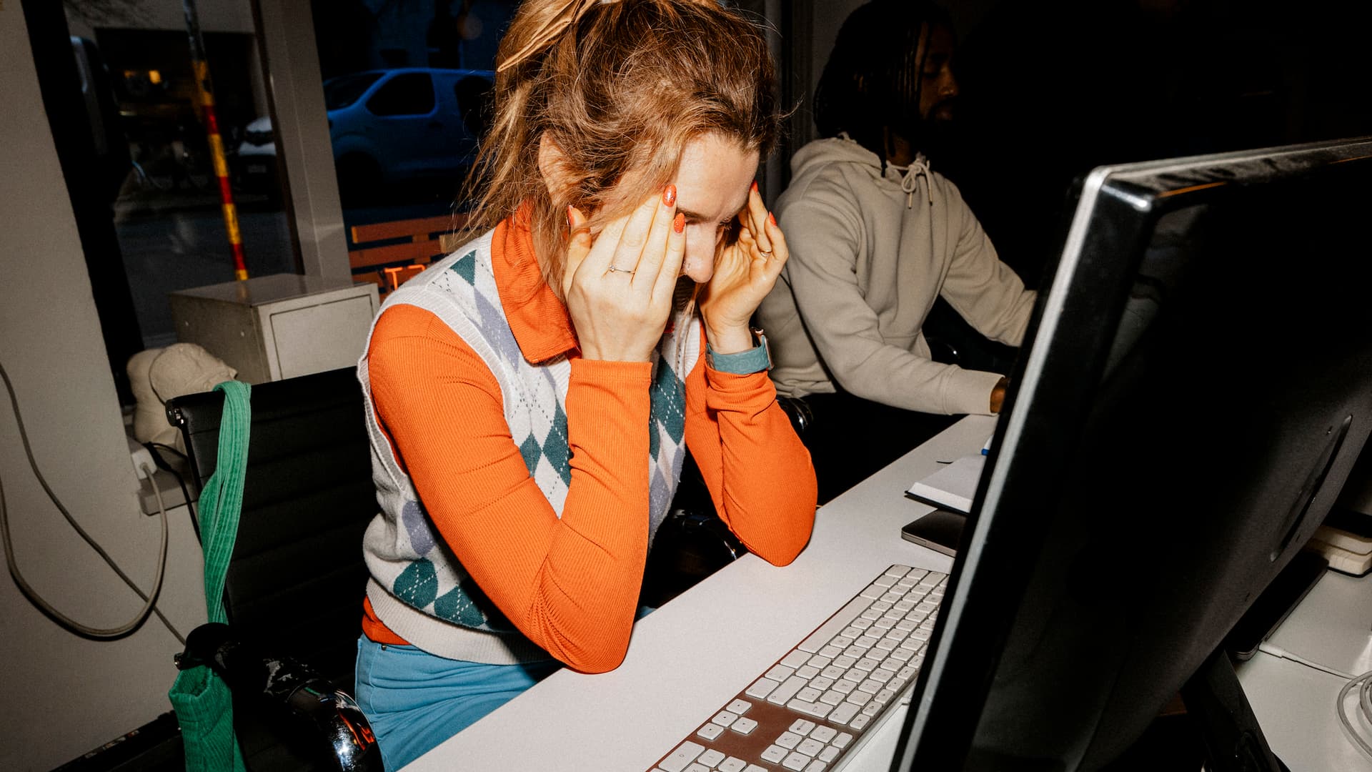 Frustrated developer facepalm