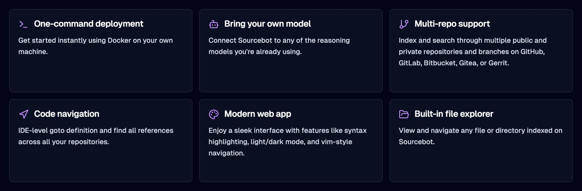 Sourcebot Features