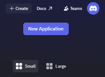 New Application ボタン