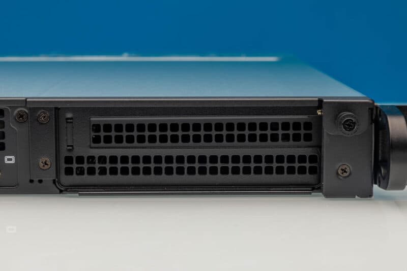 Supermicro SYS-112D-36C-FN3P front PCIe expansion opening