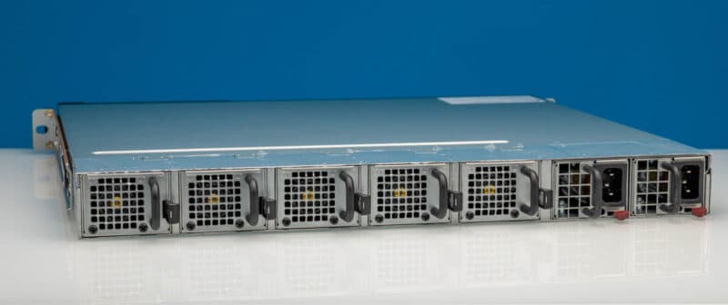 Supermicro SYS-112D-36C-FN3P rear angled view