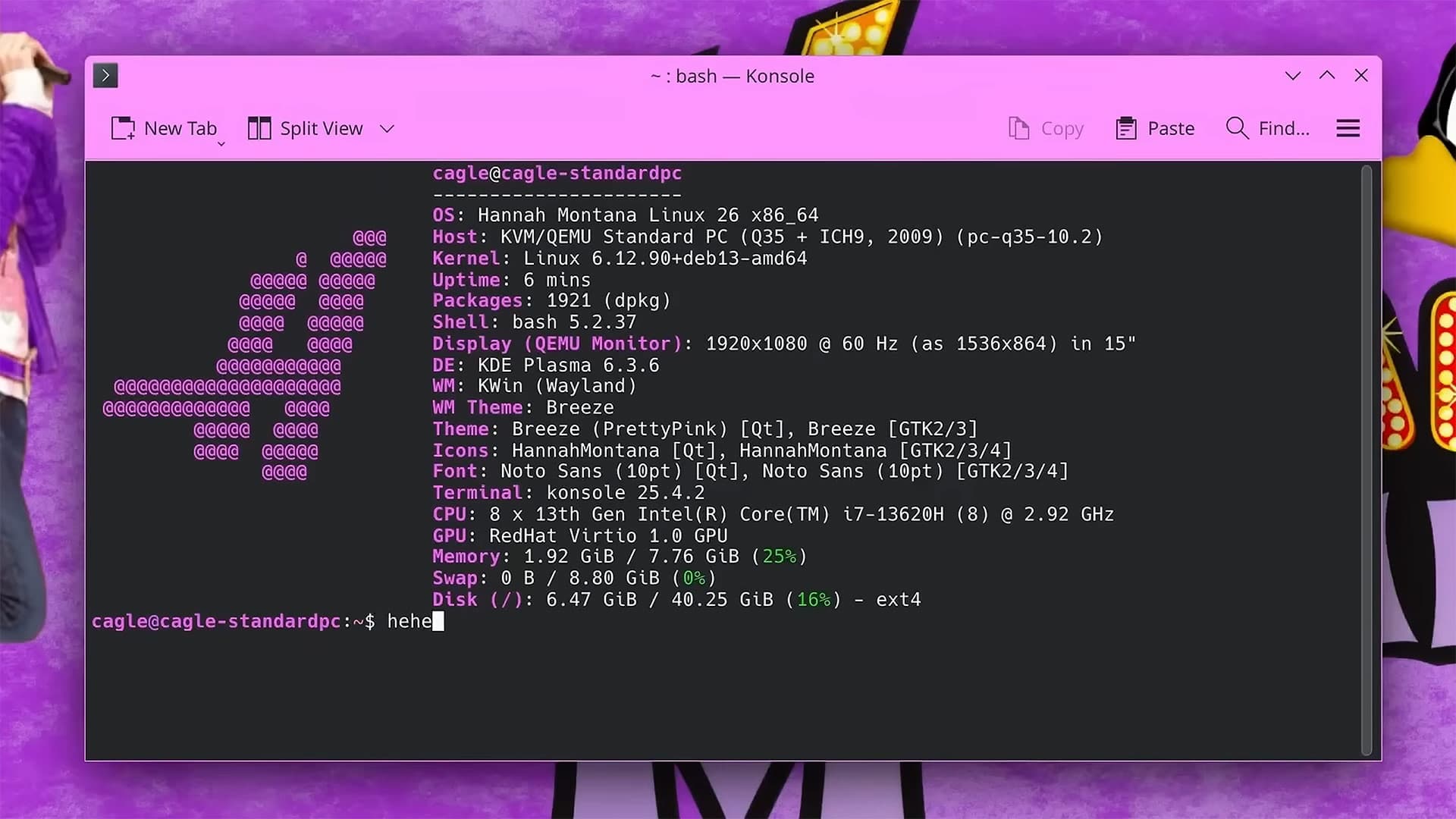 Hannah Montana Linux v26.0 remaster