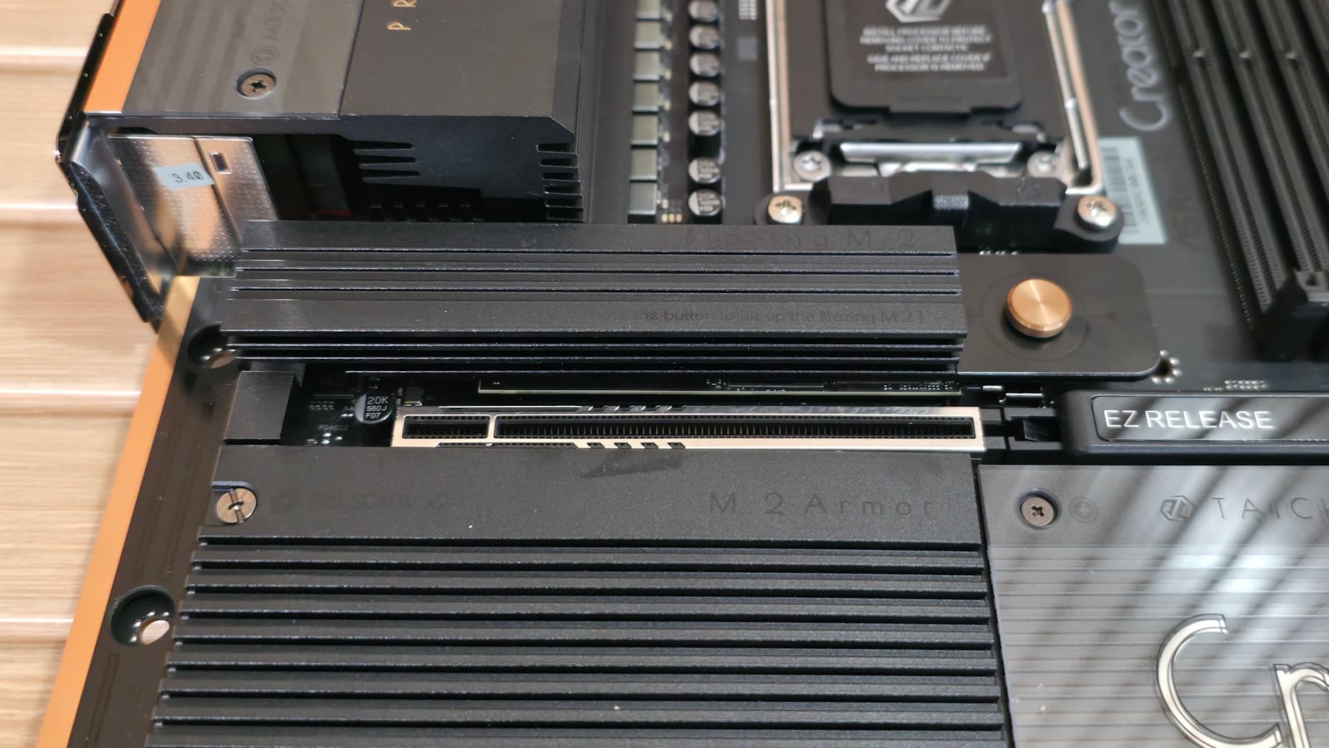 Testing motherboard m.2 heatsinks