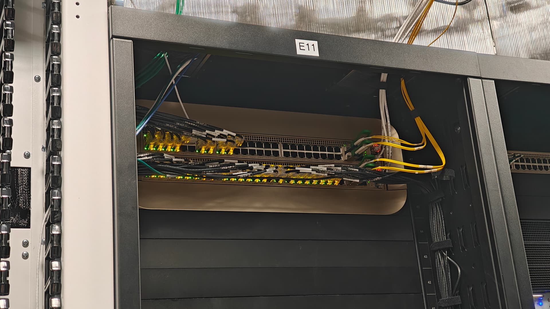 The networking interfaces of the NVL72 rack