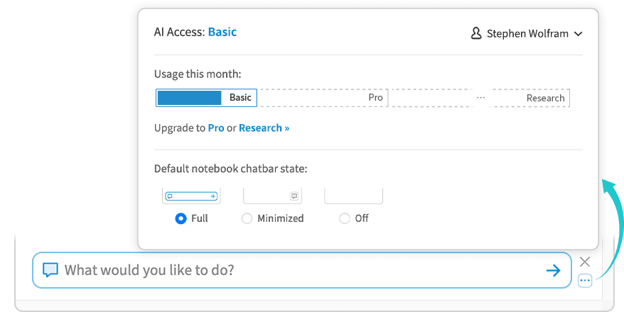 AI Assistant controls AI Assistant controls