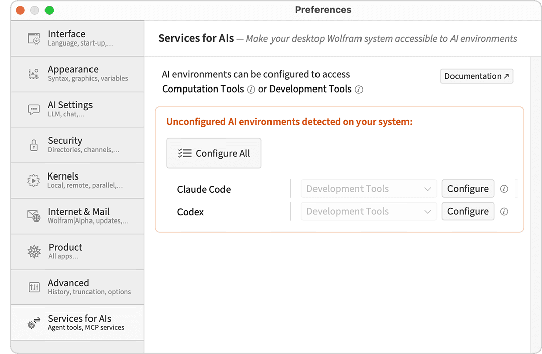 Preferences dialog Preferences dialog