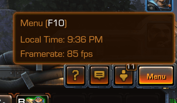 Framerate is 85 fps.