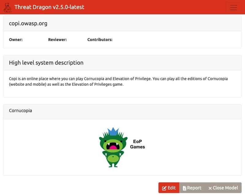 Threat Dragon and EoP Games