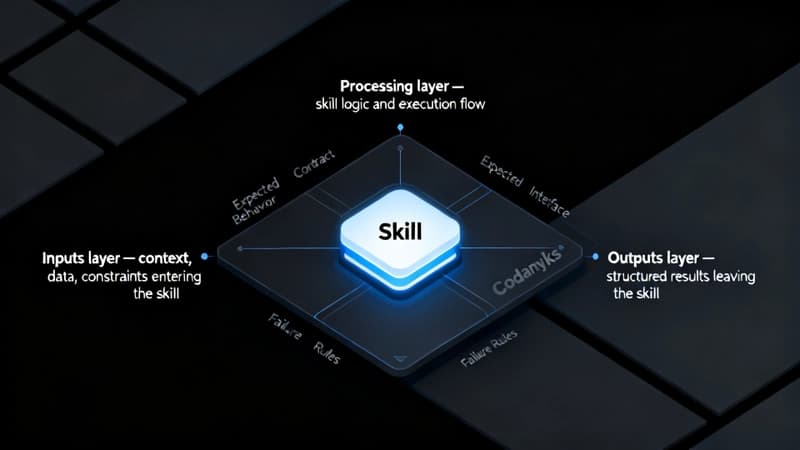 The architecture of an AI skill contract.