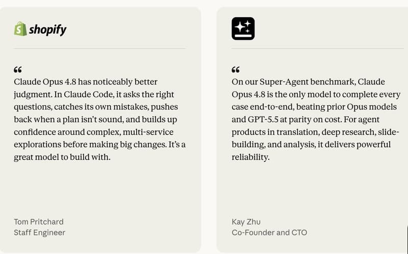 testimonials from Shopify and Kay Zhu
