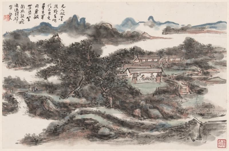 Landscapes (1945-55) // Huang Binhong Chinese, 1864-1955