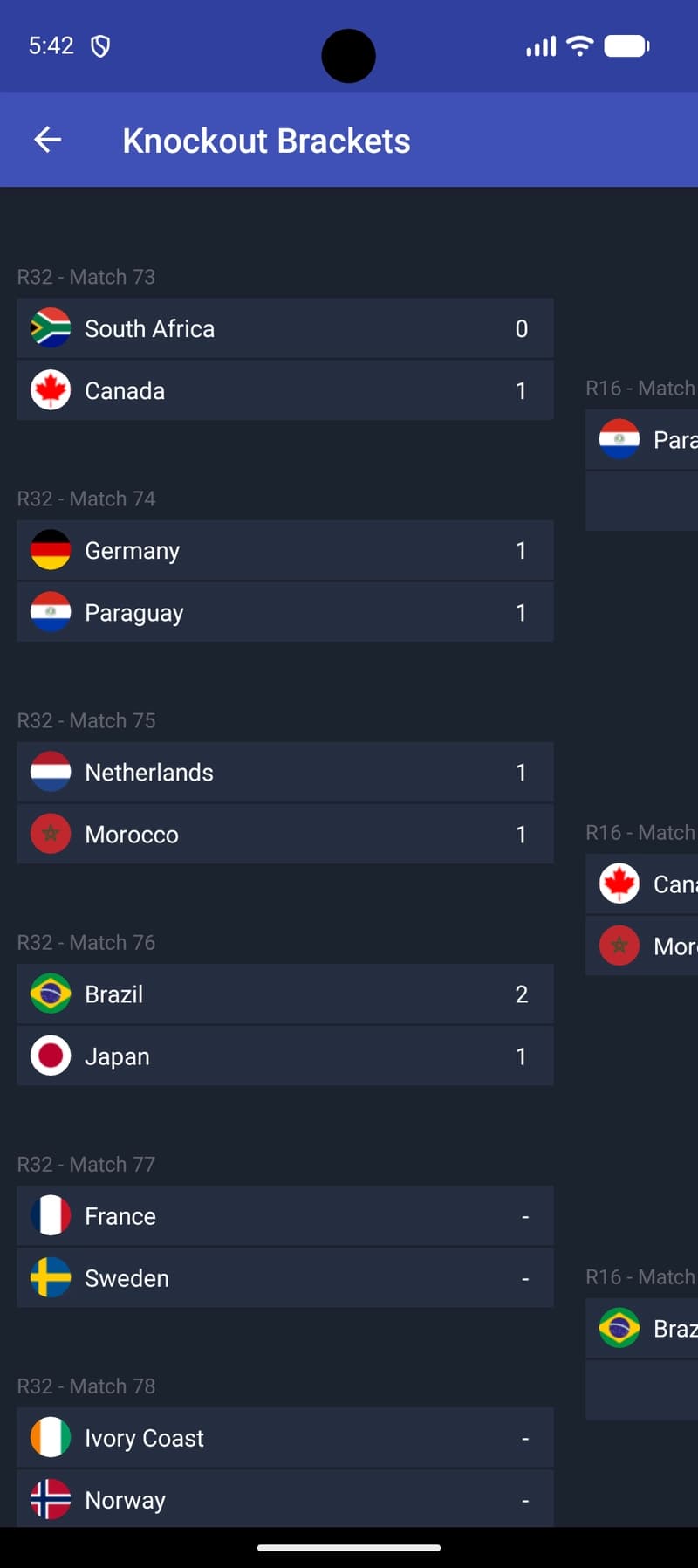 Knockout Brackets