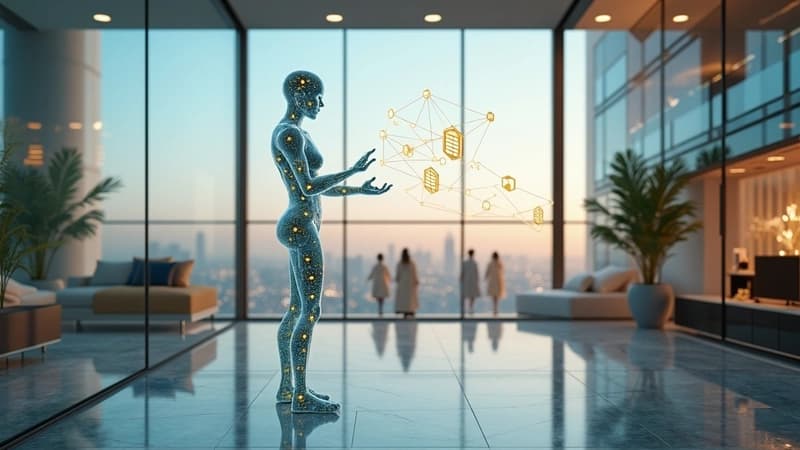 Diagram of a five-layer real estate AI agent stack from lead ingestion to lease execution