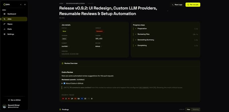 codra-dashboard-job-issues
