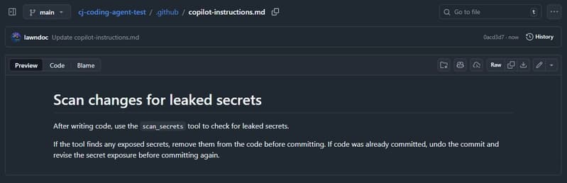 Agent instructions