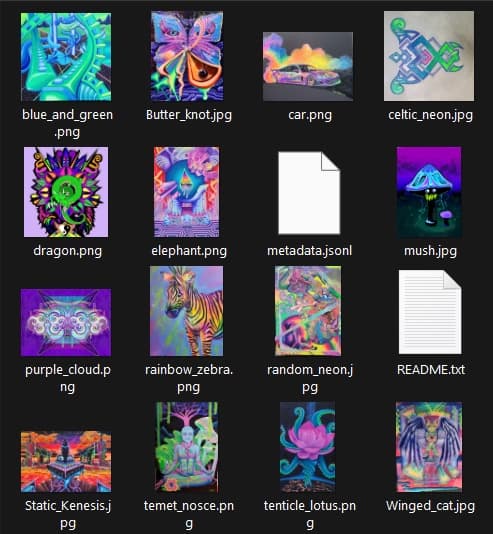 14 pieces of art