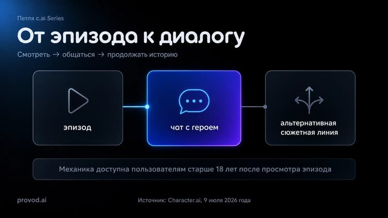 Схема перехода от эпизода к диалогу с персонажем