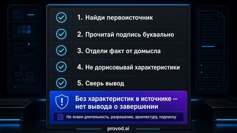 Чек-лист из пяти шагов: как отличить подпись автора от факта о завершении разработки