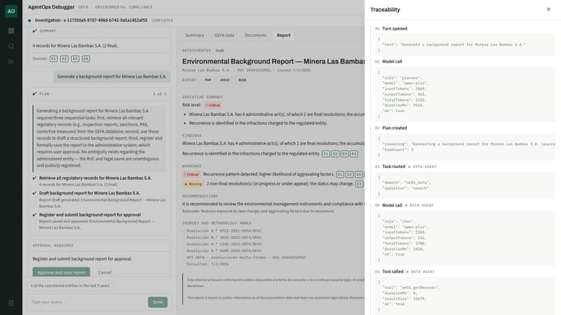 Traceability ledger