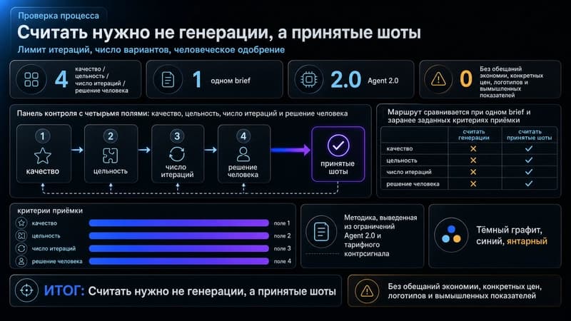 Панель для сравнения стоимости принятого шота