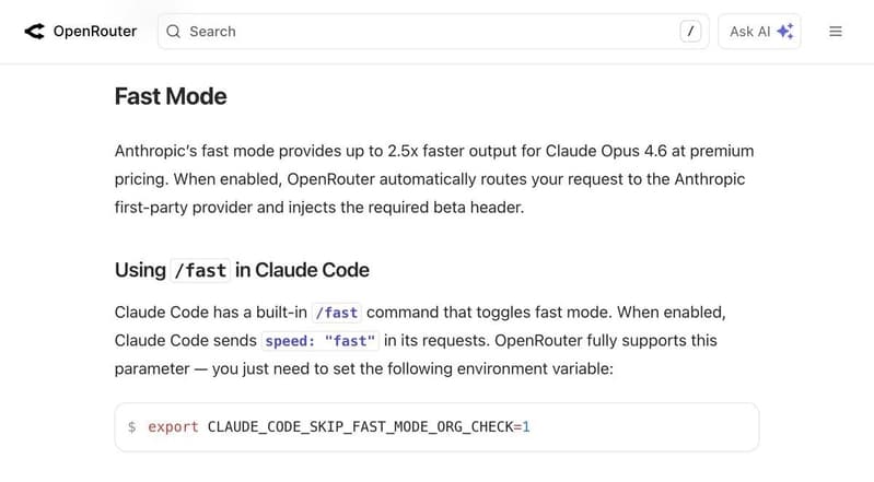 How to enable /fast mode within Claude Code: https://t.co/9ijsUrVr2R