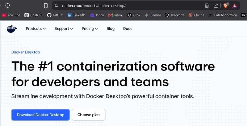 docker desktop website