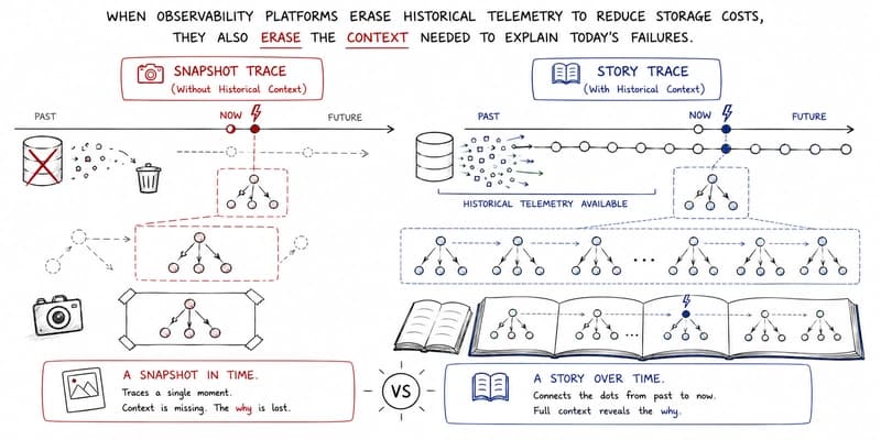 Trace - snapshot vs story