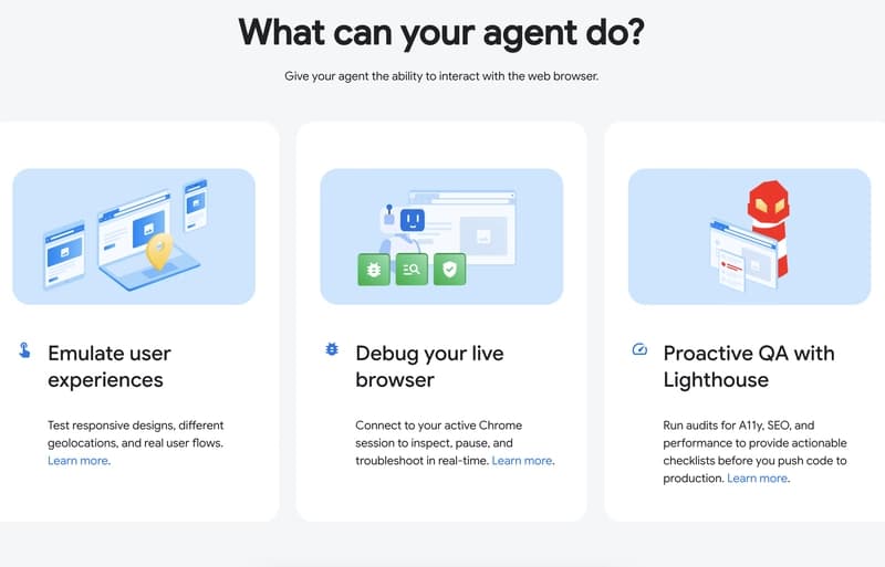 Chrome DevTools for AI Agents Showcase
