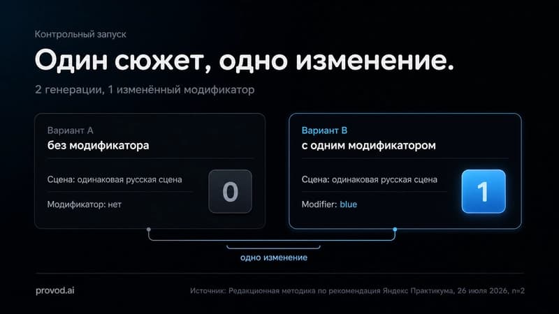 Сравнение двух промптов с одной изменённой технической частью