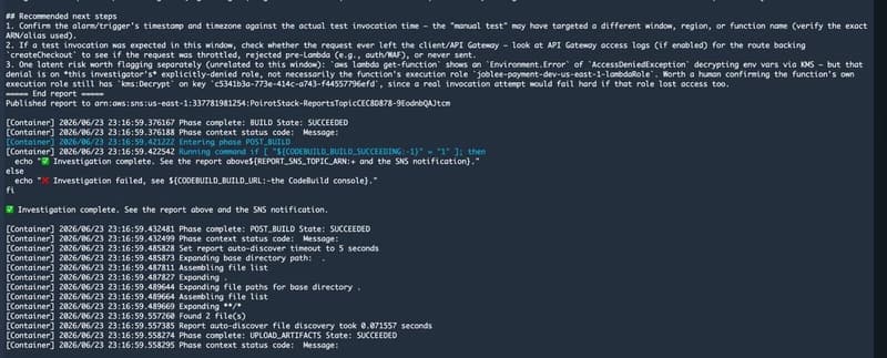 codebuild success