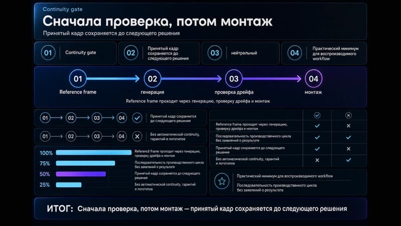Проверка continuity перед монтажом
