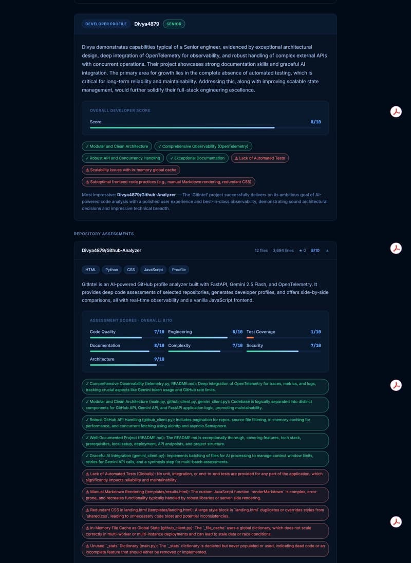 Dev Github Assessment