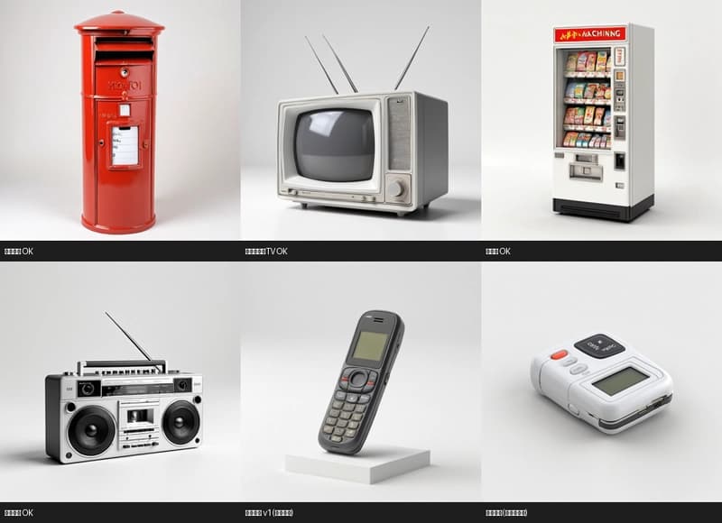 A sample of reference images generated by AI