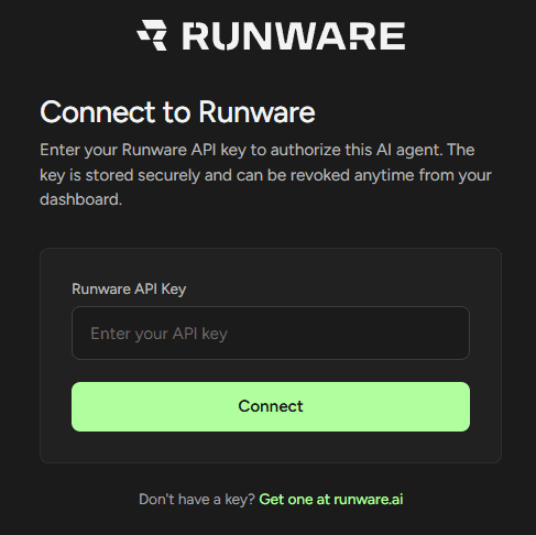 Authenticating with Runware's API