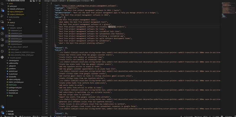 Scrape result from zapier.com blog