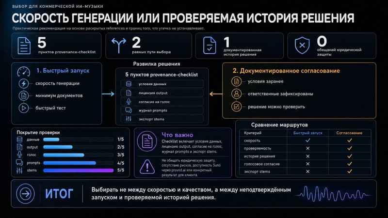 Выбор между скоростью генерации и проверяемой историей решения