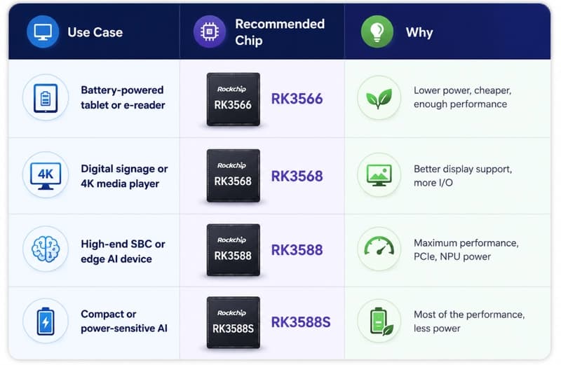 Rockchip Soc Lineup