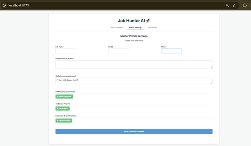 Master Profile Builder