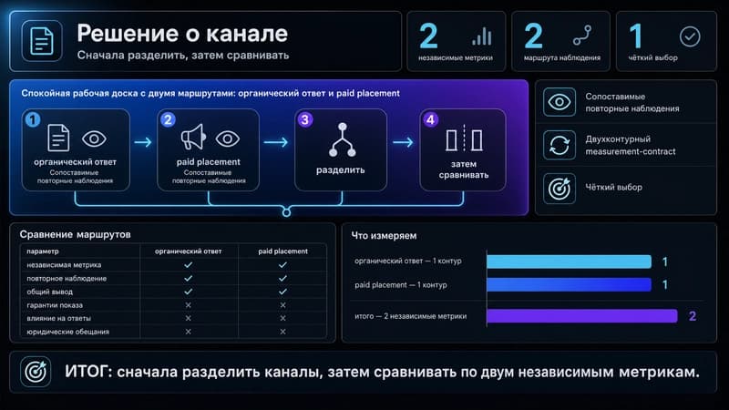 Два маршрута измерения AI-discovery