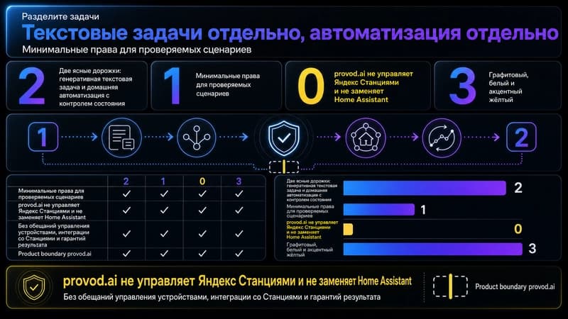 Разделение генеративных задач и домашней автоматизации