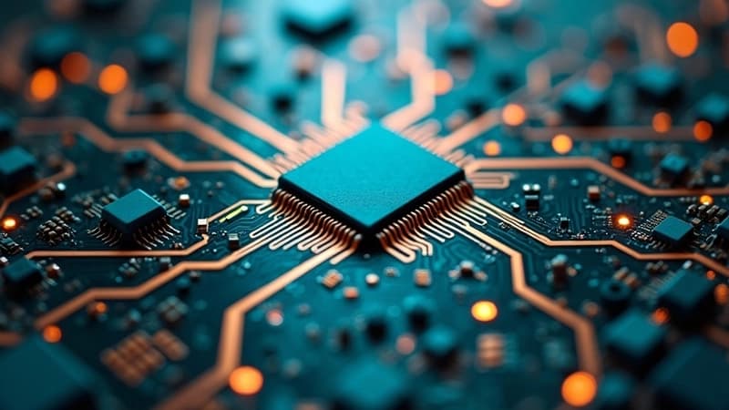 AI data center server racks with custom inference silicon powering frontier language models