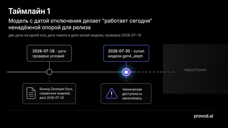 Таймлайн отключения модели gen4_aleph 30 июля 2026 года