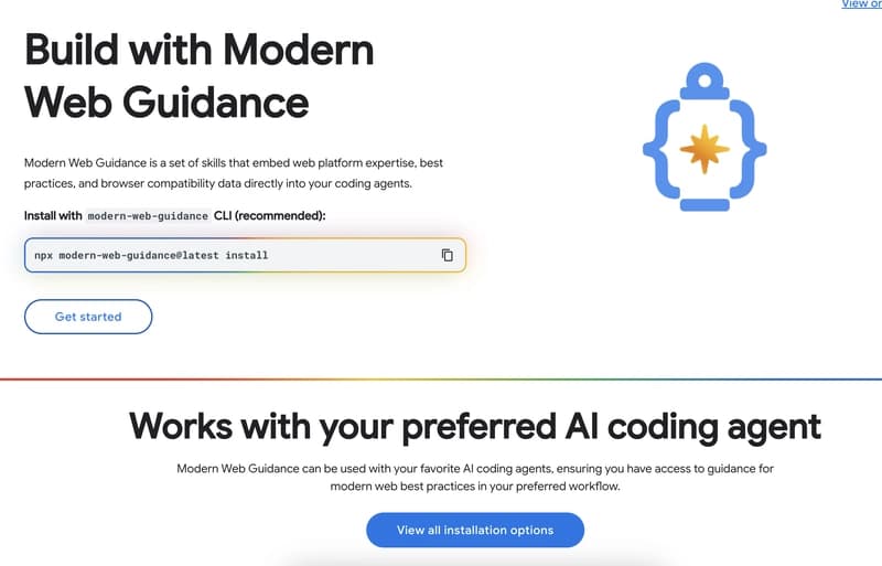 Modern Web Guidance Showcase