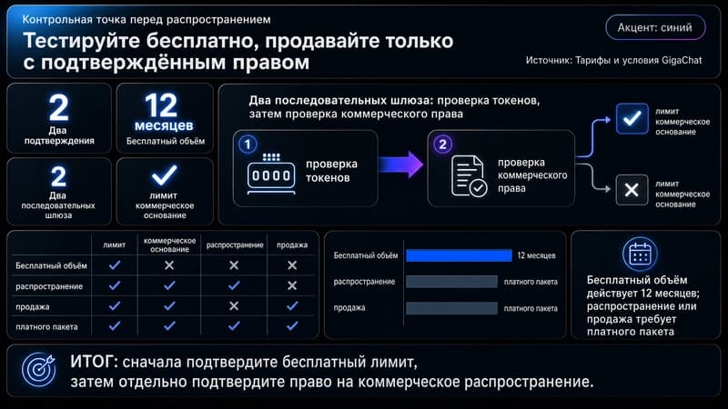 Проверка лимита и коммерческого права