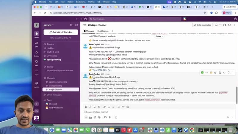 JIRA slack